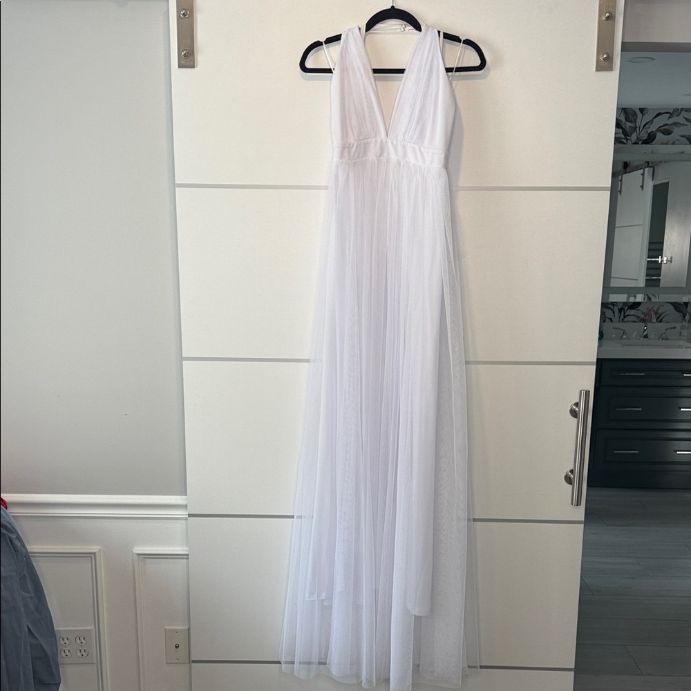 Luxxel White Halter Dress